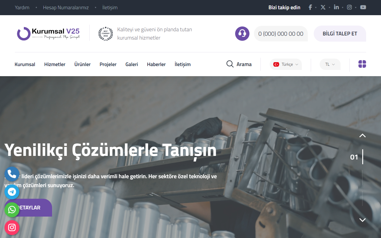 Corporate Enterprise V25 (All-Industry Modular Theme)